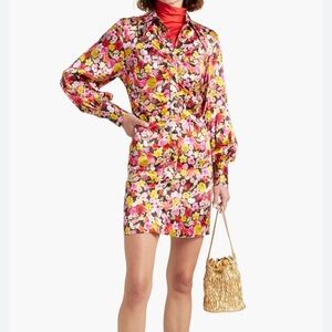 Floral Ganni Silk Dress
